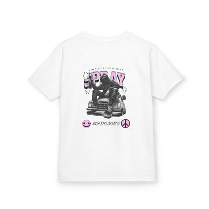Simplicity Pink Graffiti Kids Tee