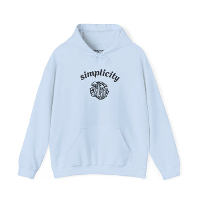 Simplicity Sky Adult hoodie Light Blue