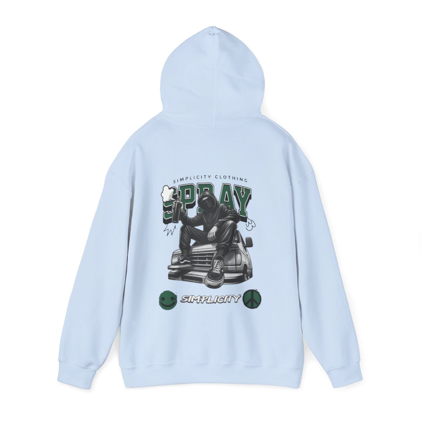 Simplicity Green Graffiti Adult Hoodie