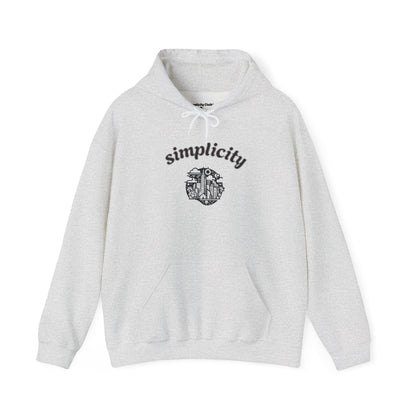 Simplicity Sky Adult hoodie Ash