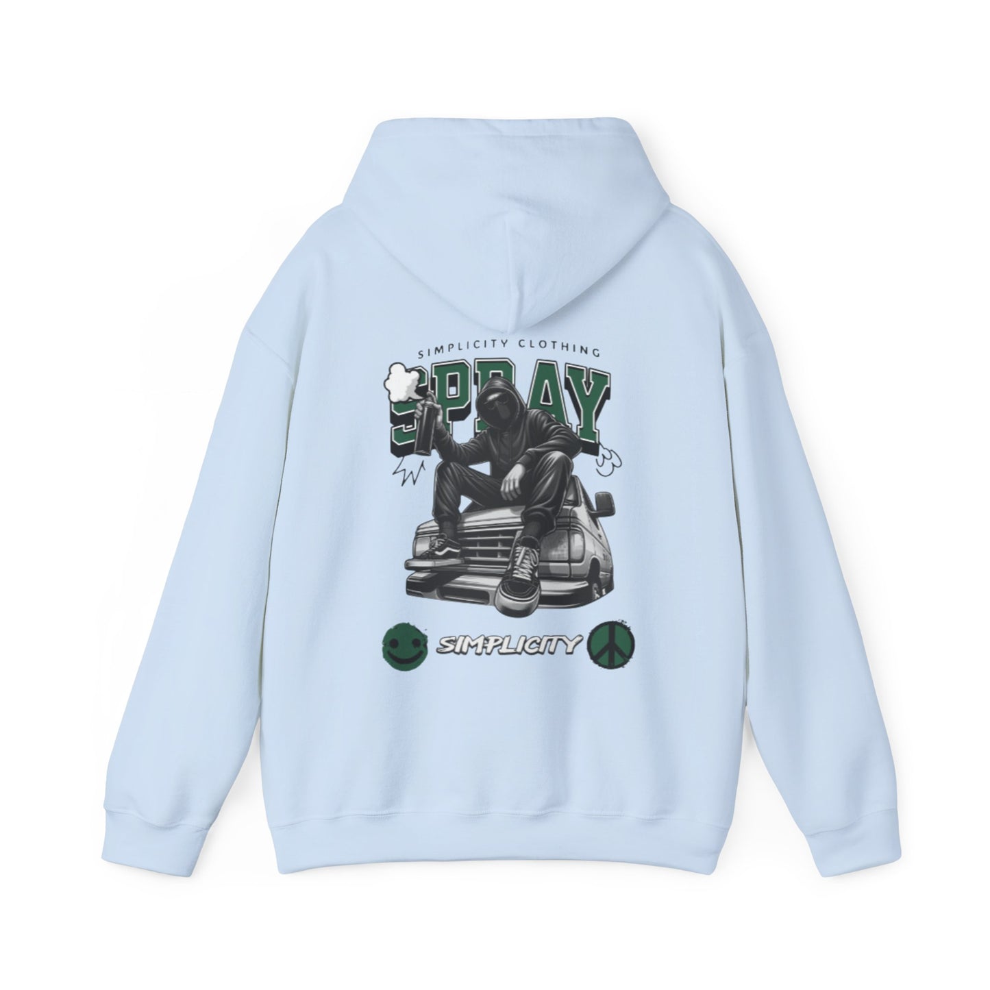 Simplicity Green Graffiti Adult Hoodie