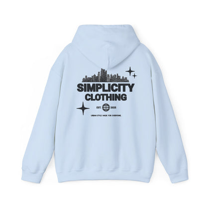 Simplicity Horizon Adult Hoodie Light Blue