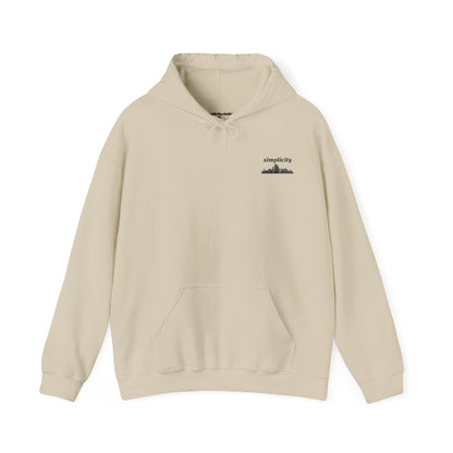 Simple skyline Adult Hoodie Sand