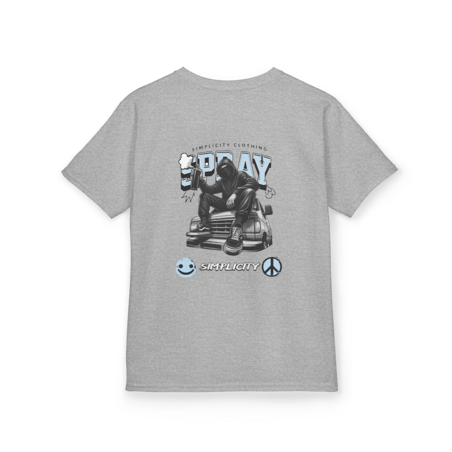 Simplicity Blue Graffiti Kids Tee