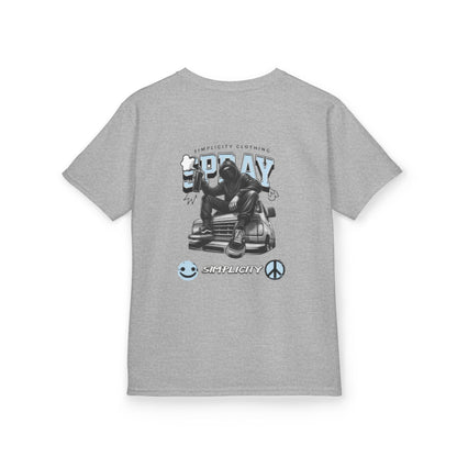 Simplicity Blue Graffiti Kids Tee