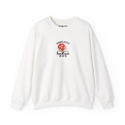 Simplicity Adult Blossom City Skyline Sweatshirt White