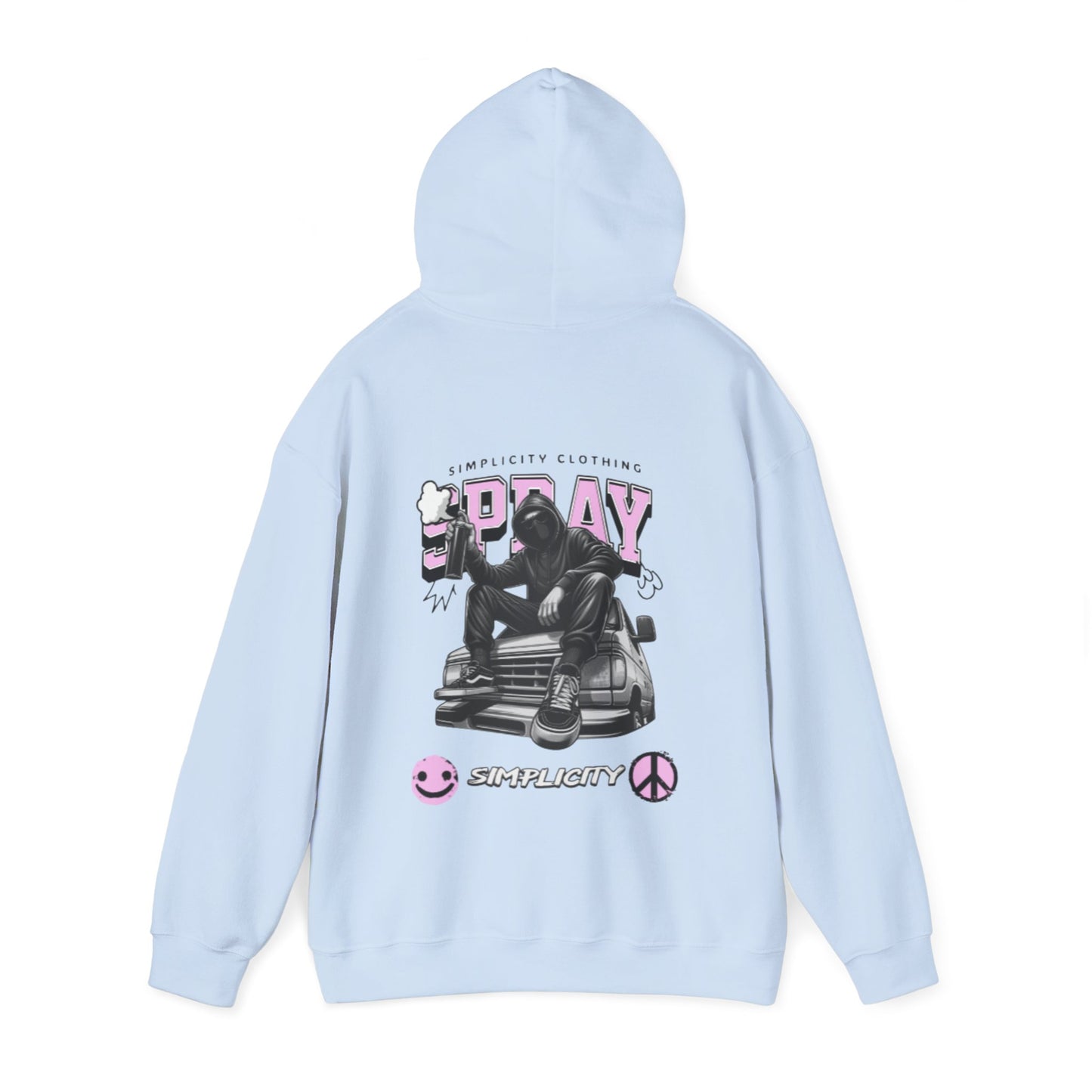 Simplicity Pink Graffiti Adult Hoodie