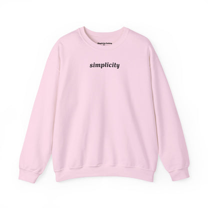 Simplicity legacy Adult Sweatshirt Light Pink