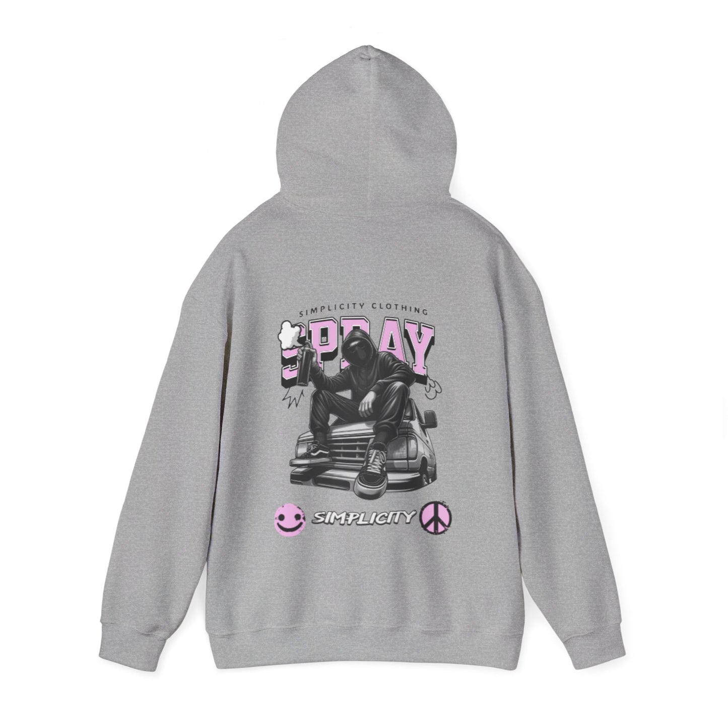 Simplicity Pink Graffiti Adult Hoodie