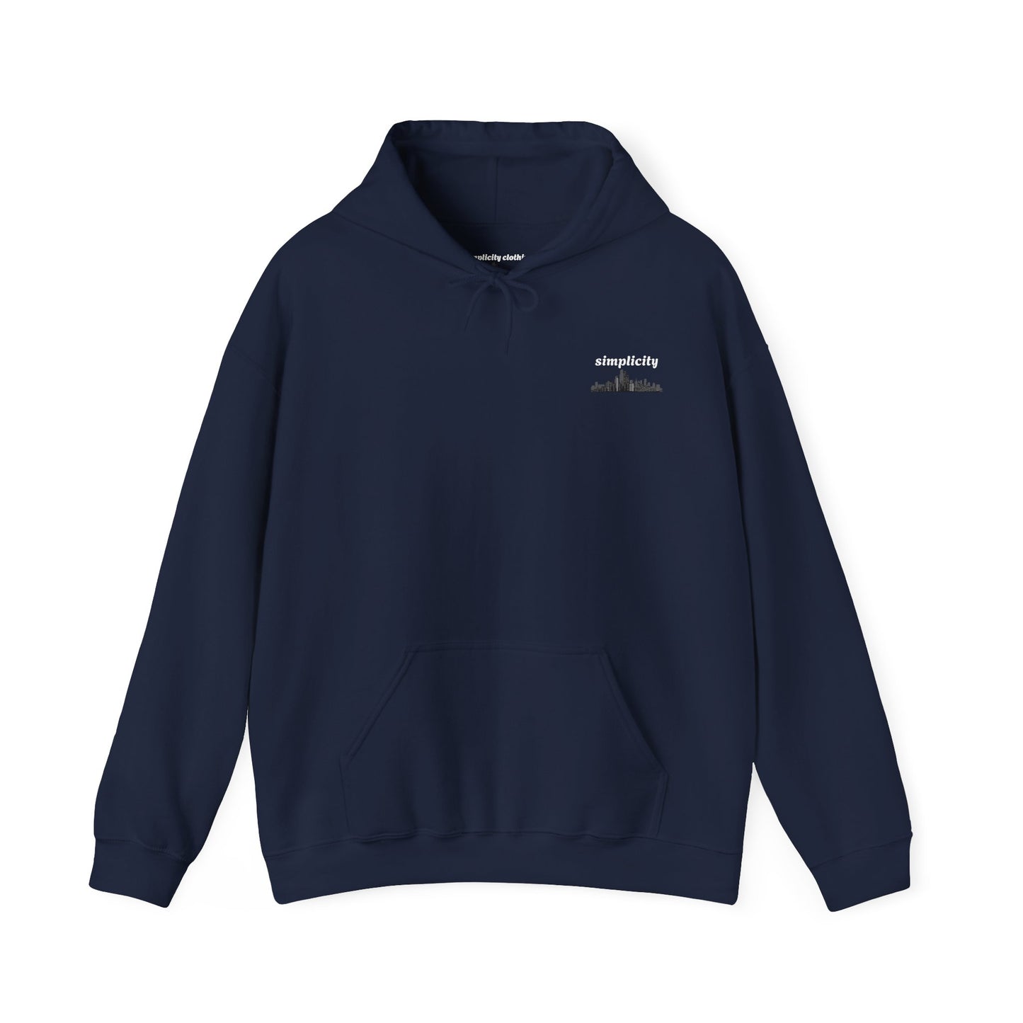 Simple skyline Adult Hoodie
