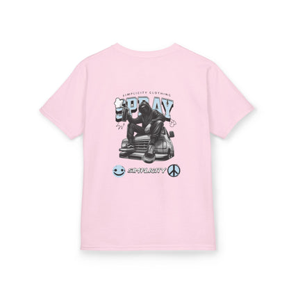 Simplicity Blue Graffiti Kids Tee