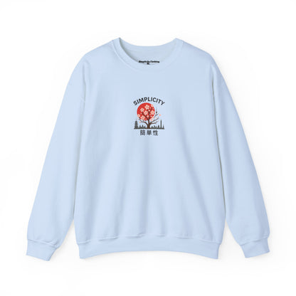 Simplicity Adult Blossom City Skyline Sweatshirt Light Blue