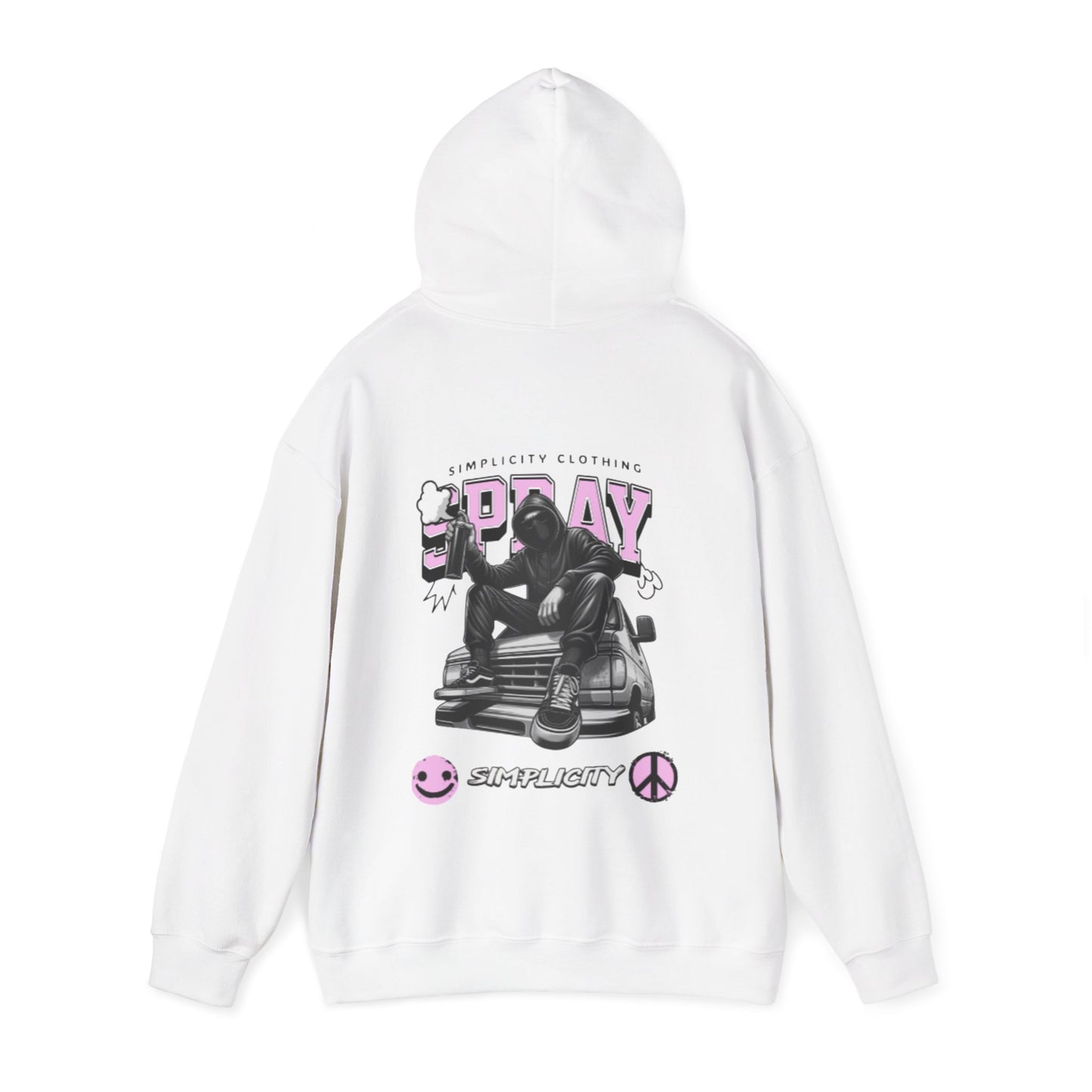 Simplicity Pink Graffiti Adult Hoodie