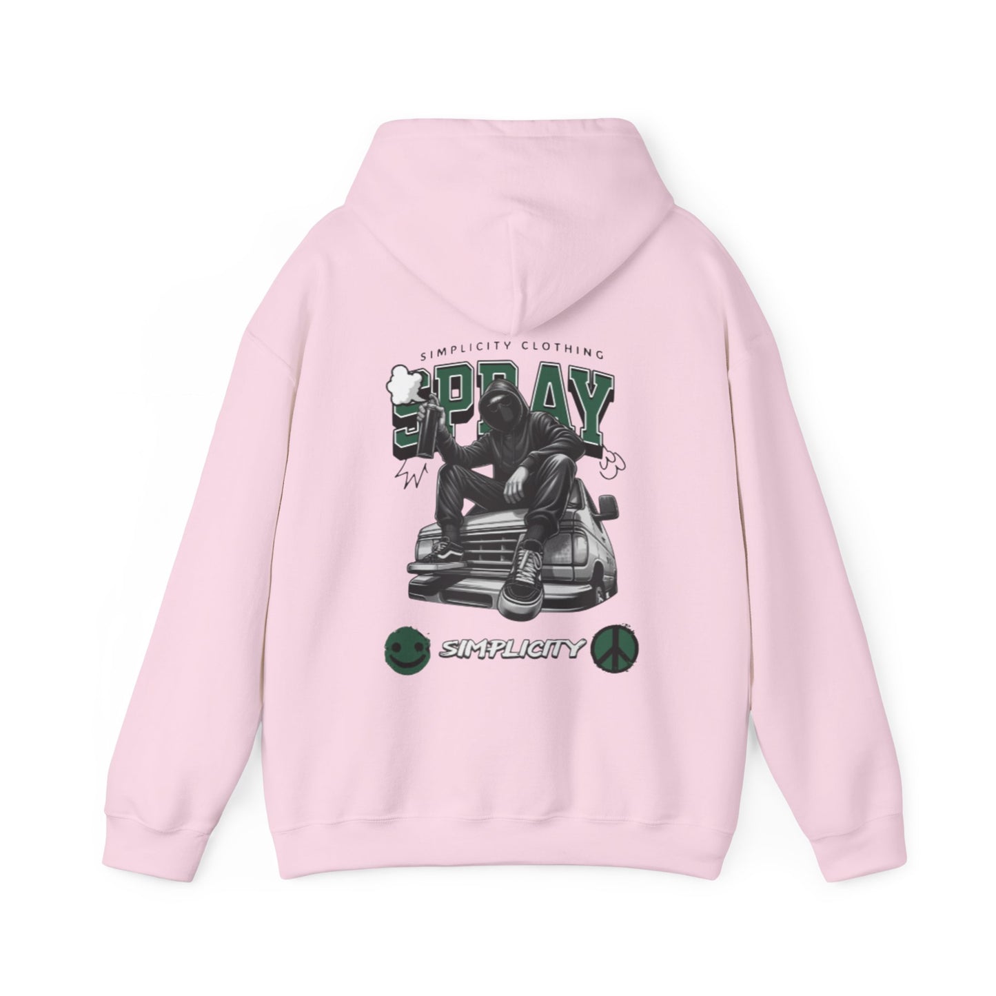 Simplicity Green Graffiti Adult Hoodie