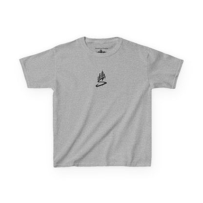 Simplicity Green Graffiti Kids Tee Sport Grey