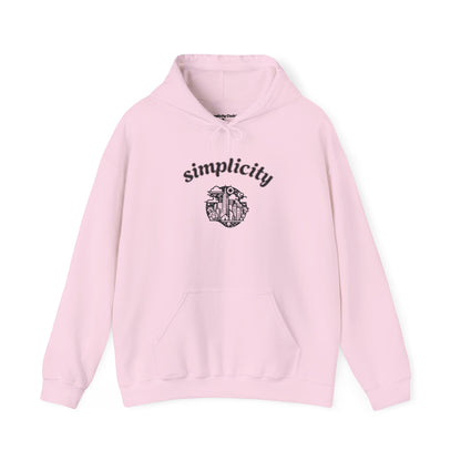 Simplicity Sky Adult hoodie Light Pink