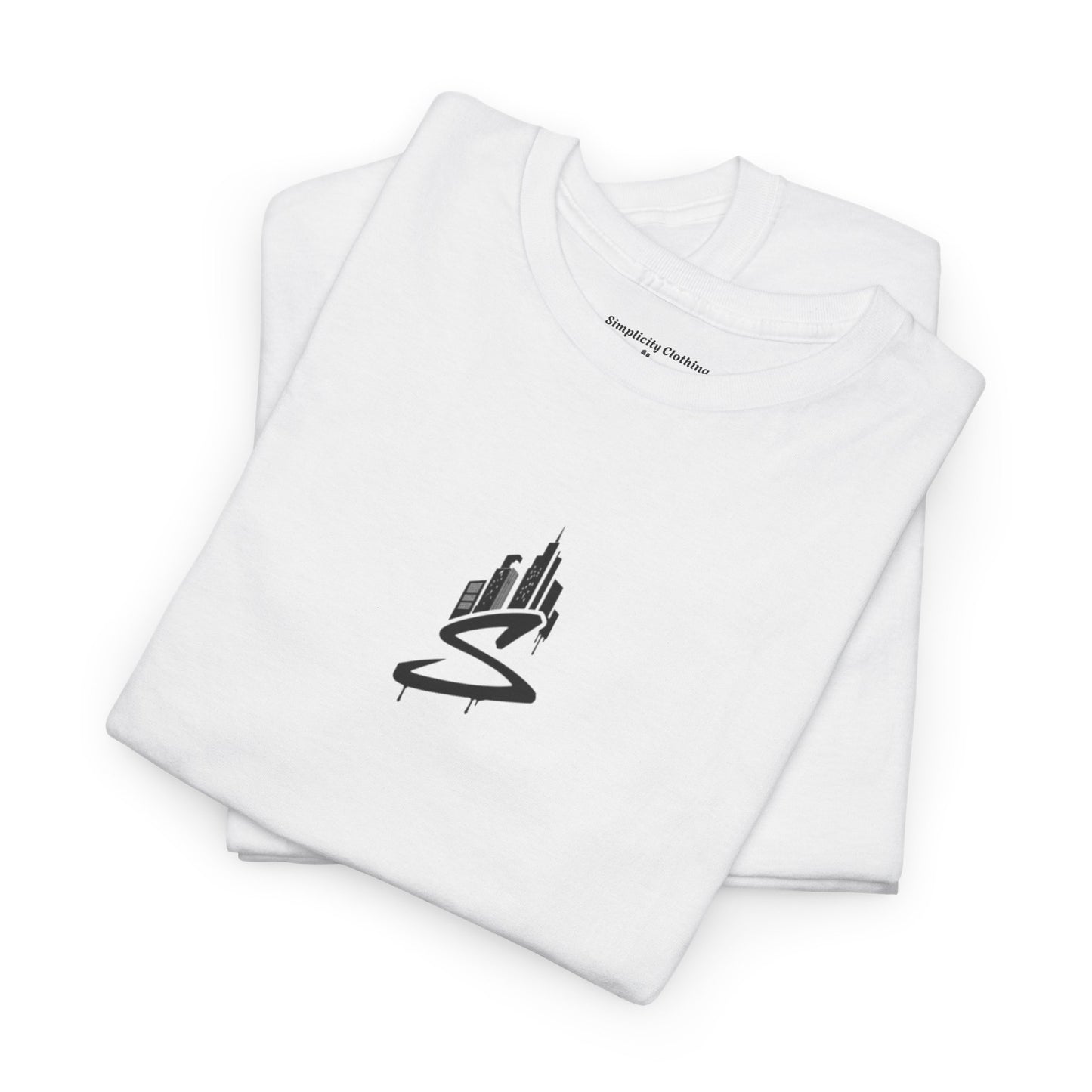 Simplicity Blue Graffiti Adult Tee