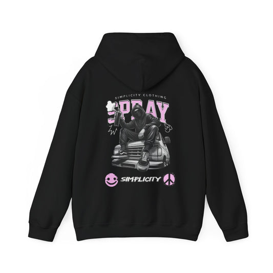 Simplicity Pink Graffiti Adult Hoodie