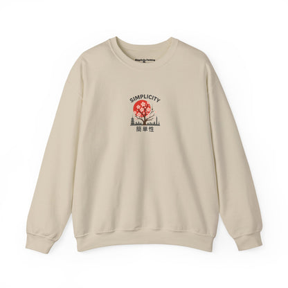 Simplicity Adult Blossom City Skyline Sweatshirt Sand