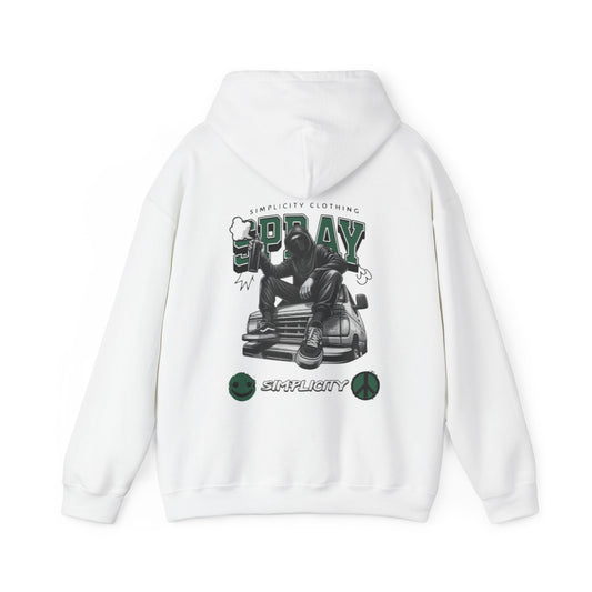Simplicity Green Graffiti Adult Hoodie