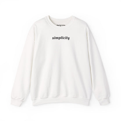 Simplicity legacy Adult Sweatshirt White