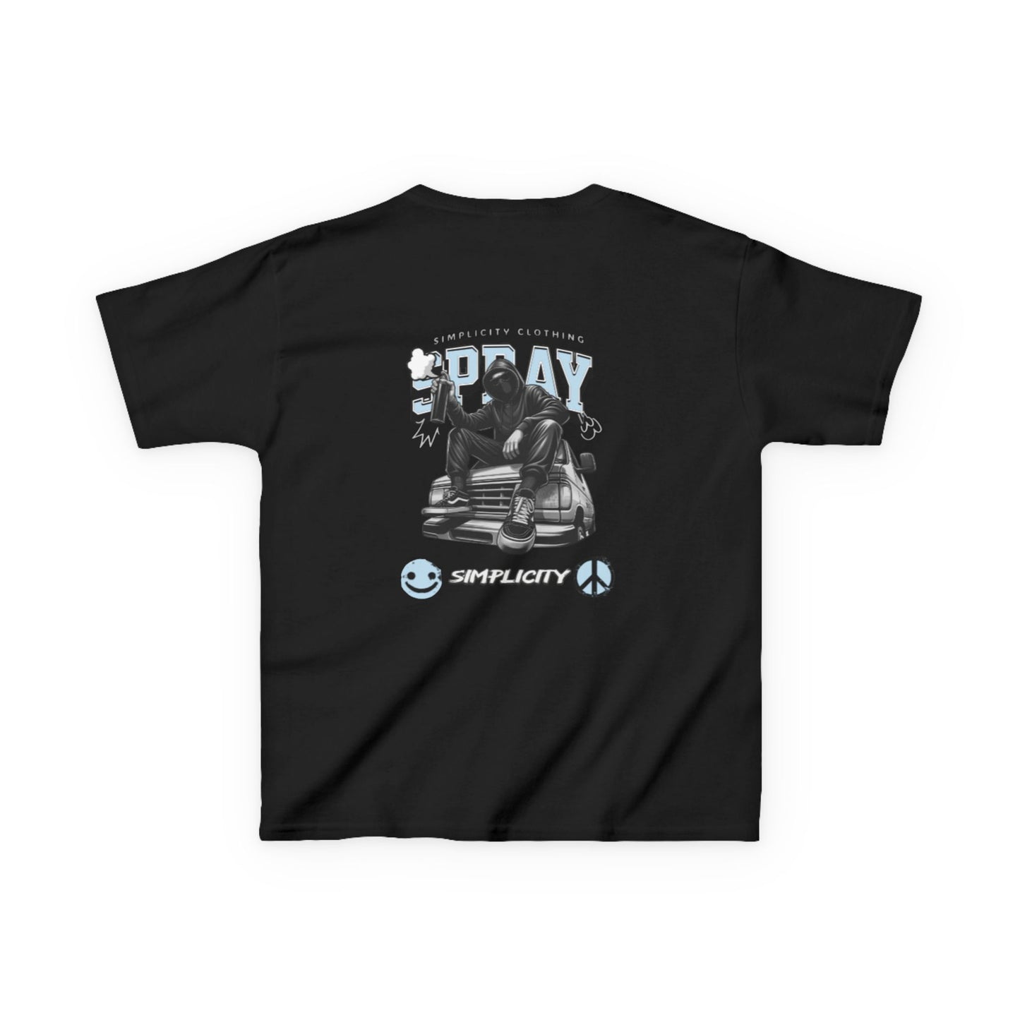 Simplicity Blue Graffiti Kids Tee