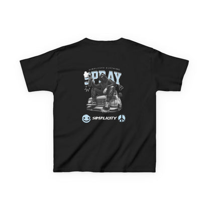 Simplicity Blue Graffiti Kids Tee