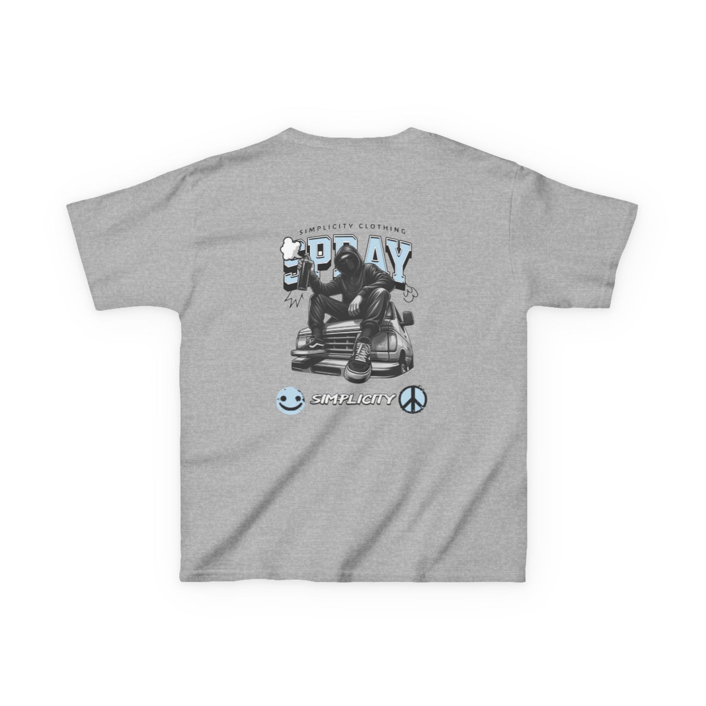 Simplicity Blue Graffiti Kids Tee