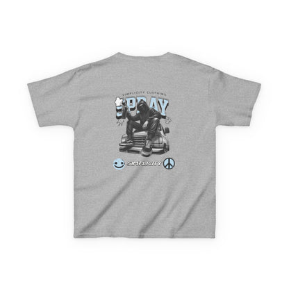 Simplicity Blue Graffiti Kids Tee