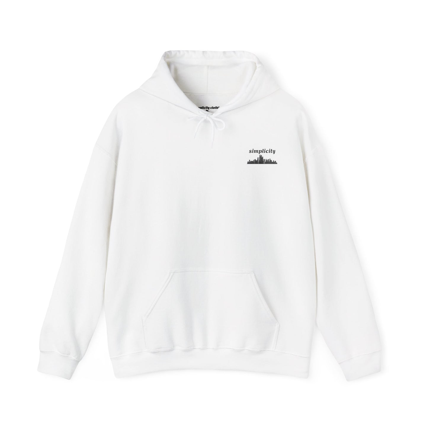 Simple skyline Adult Hoodie