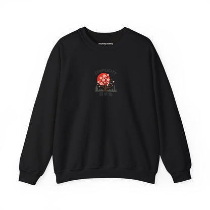 Simplicity Adult Blossom City Skyline Sweatshirt Black
