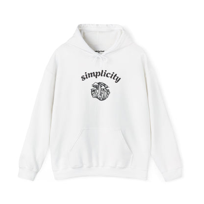 Simplicity Sky Adult hoodie White