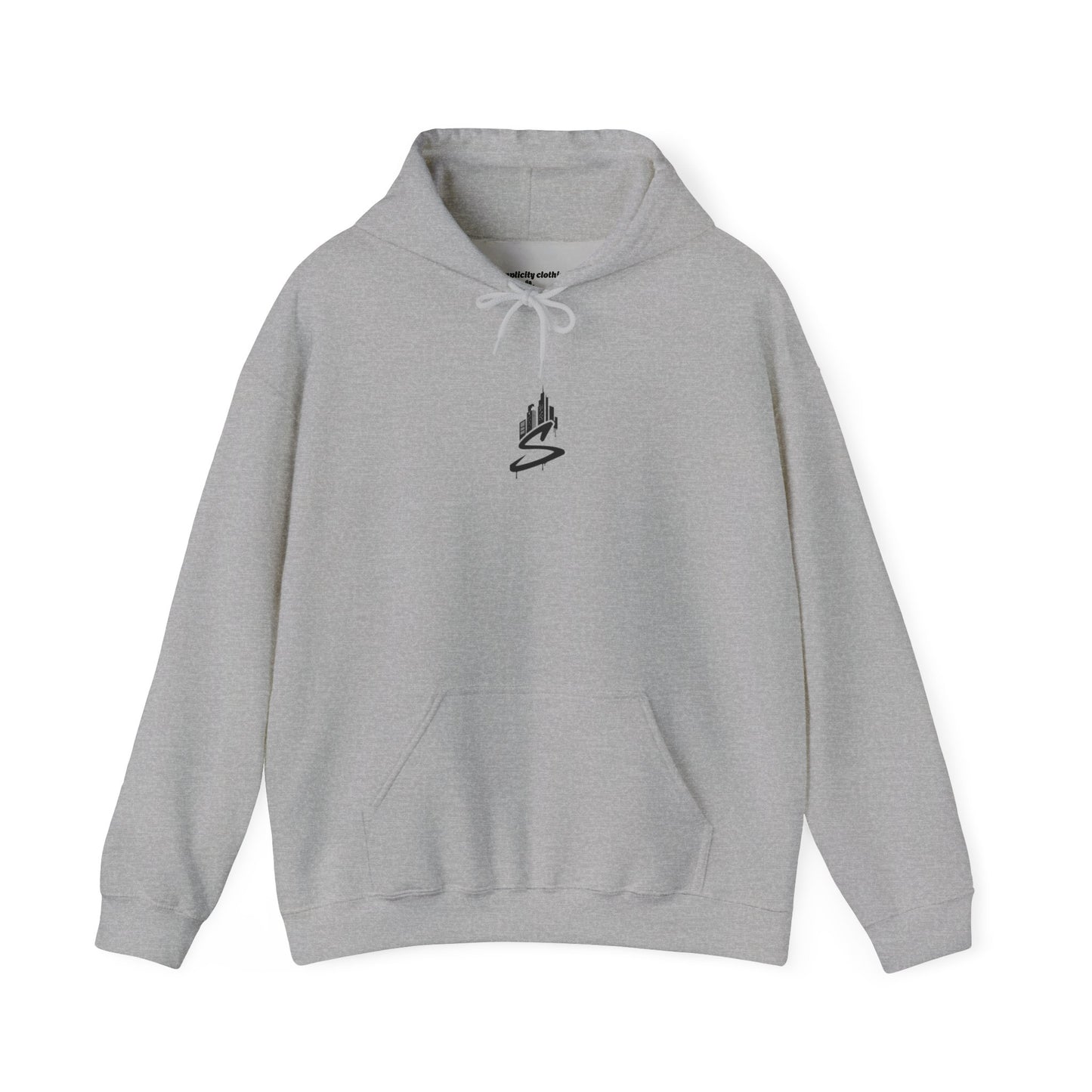 Simplicity Blue Graffiti Adult Hoodie