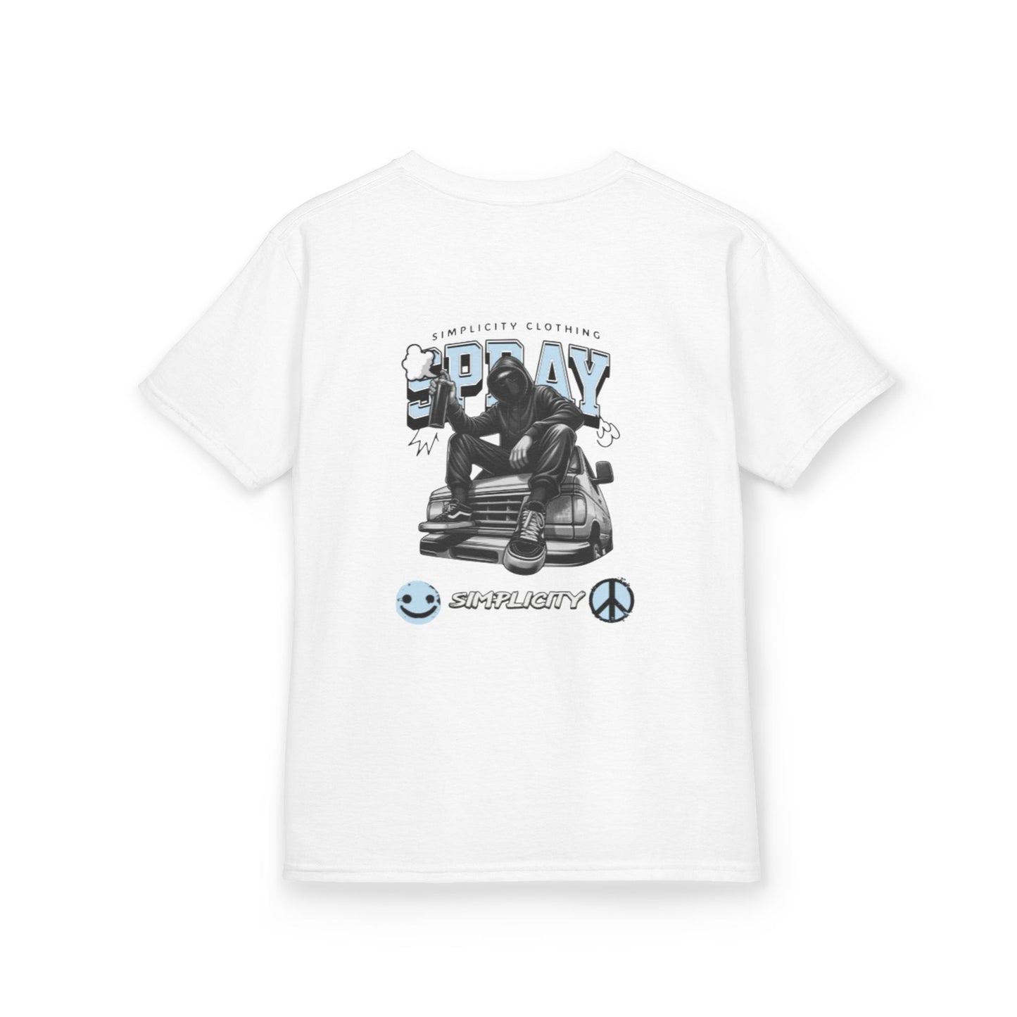 Simplicity Blue Graffiti Kids Tee