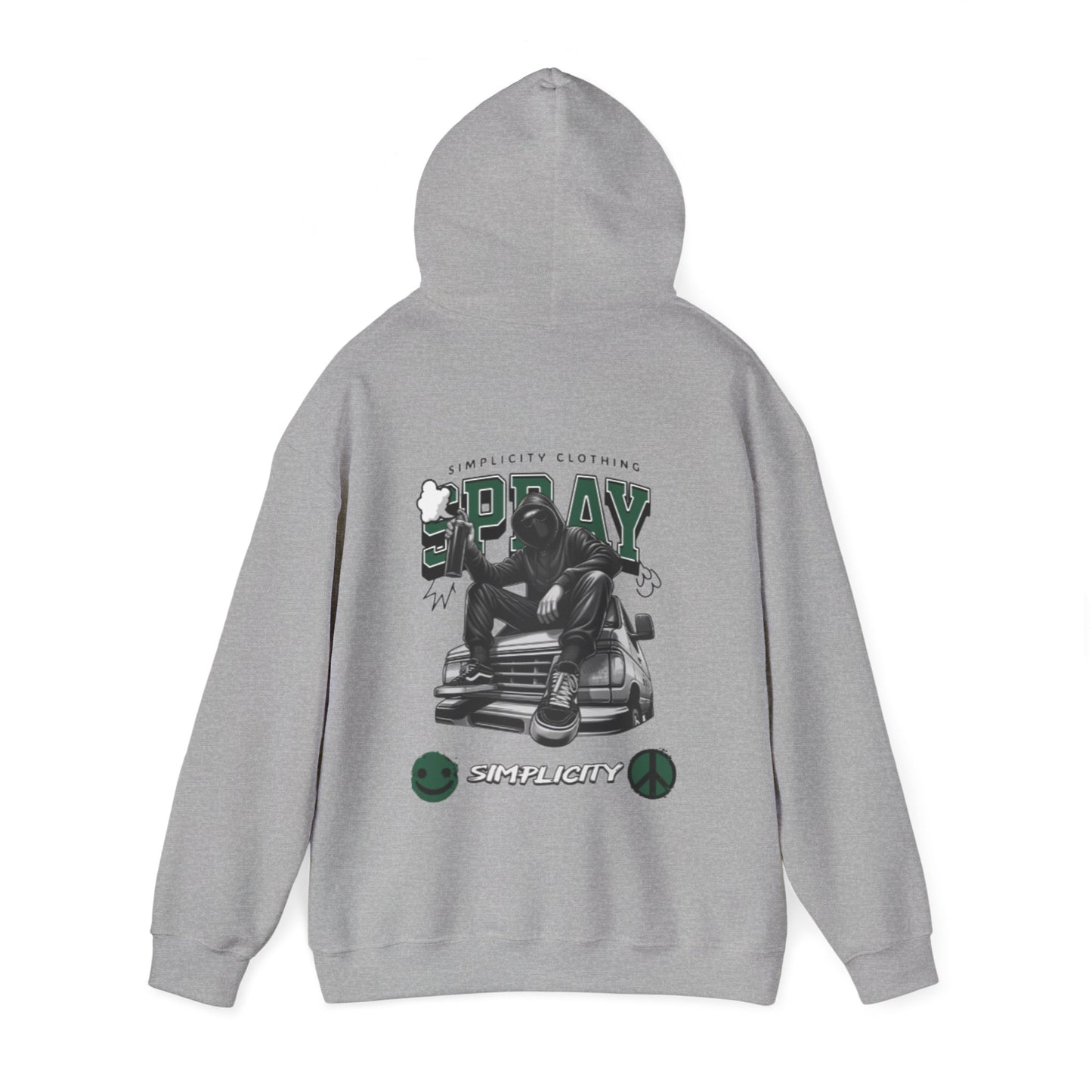 Simplicity Green Graffiti Adult Hoodie
