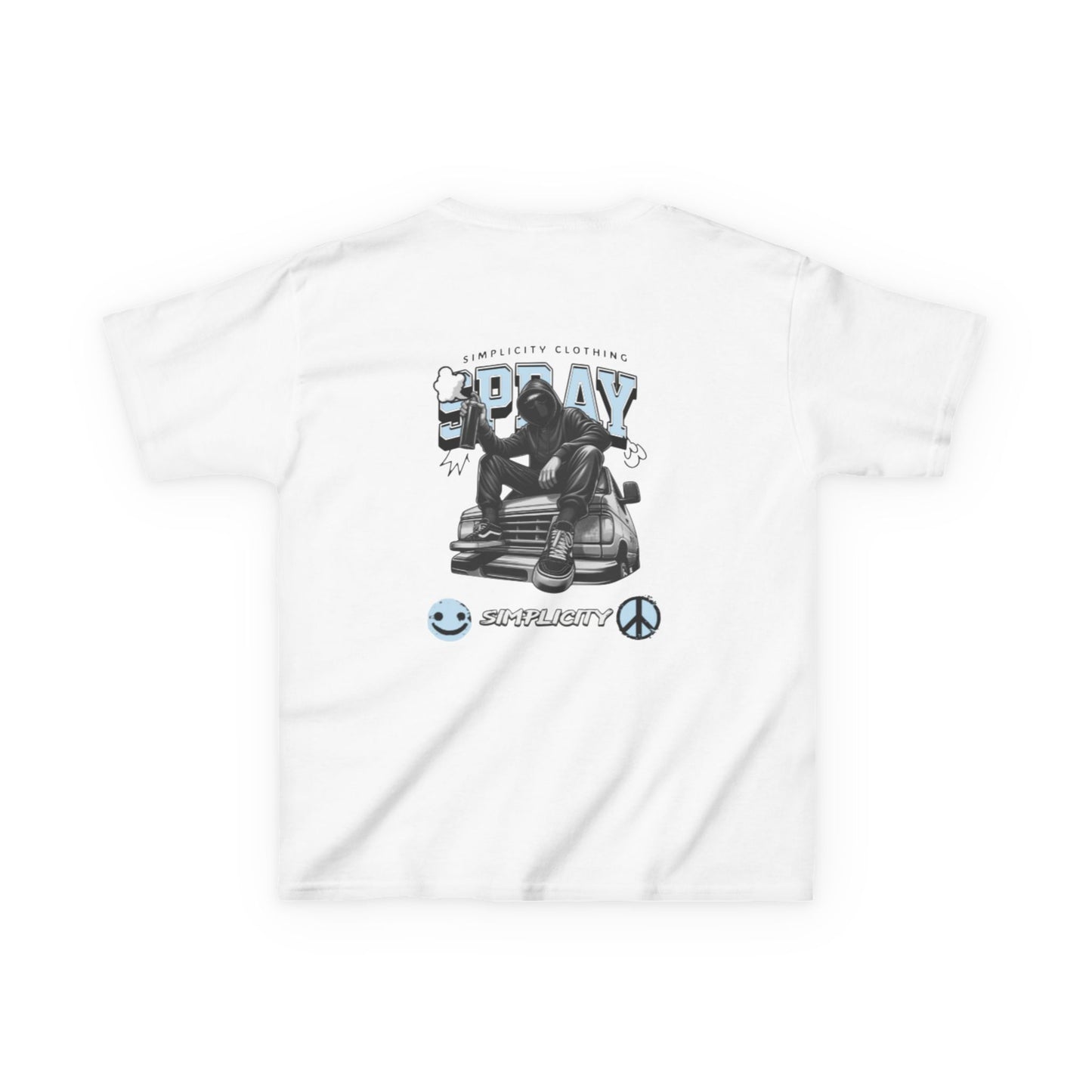 Simplicity Blue Graffiti Kids Tee