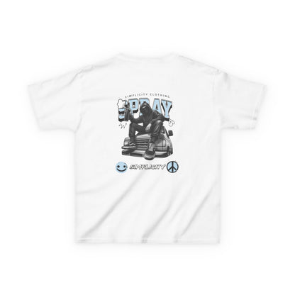 Simplicity Blue Graffiti Kids Tee