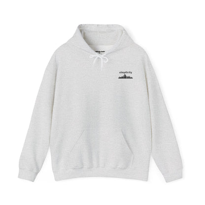 Simple skyline Adult Hoodie Ash