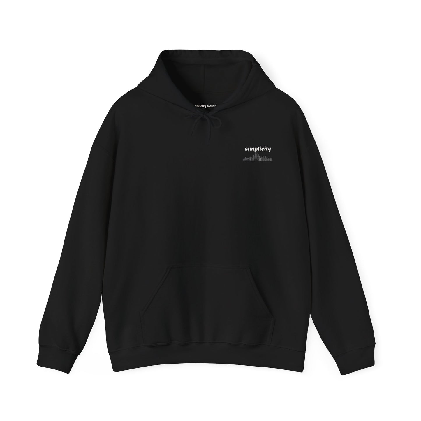 Simple skyline Adult Hoodie
