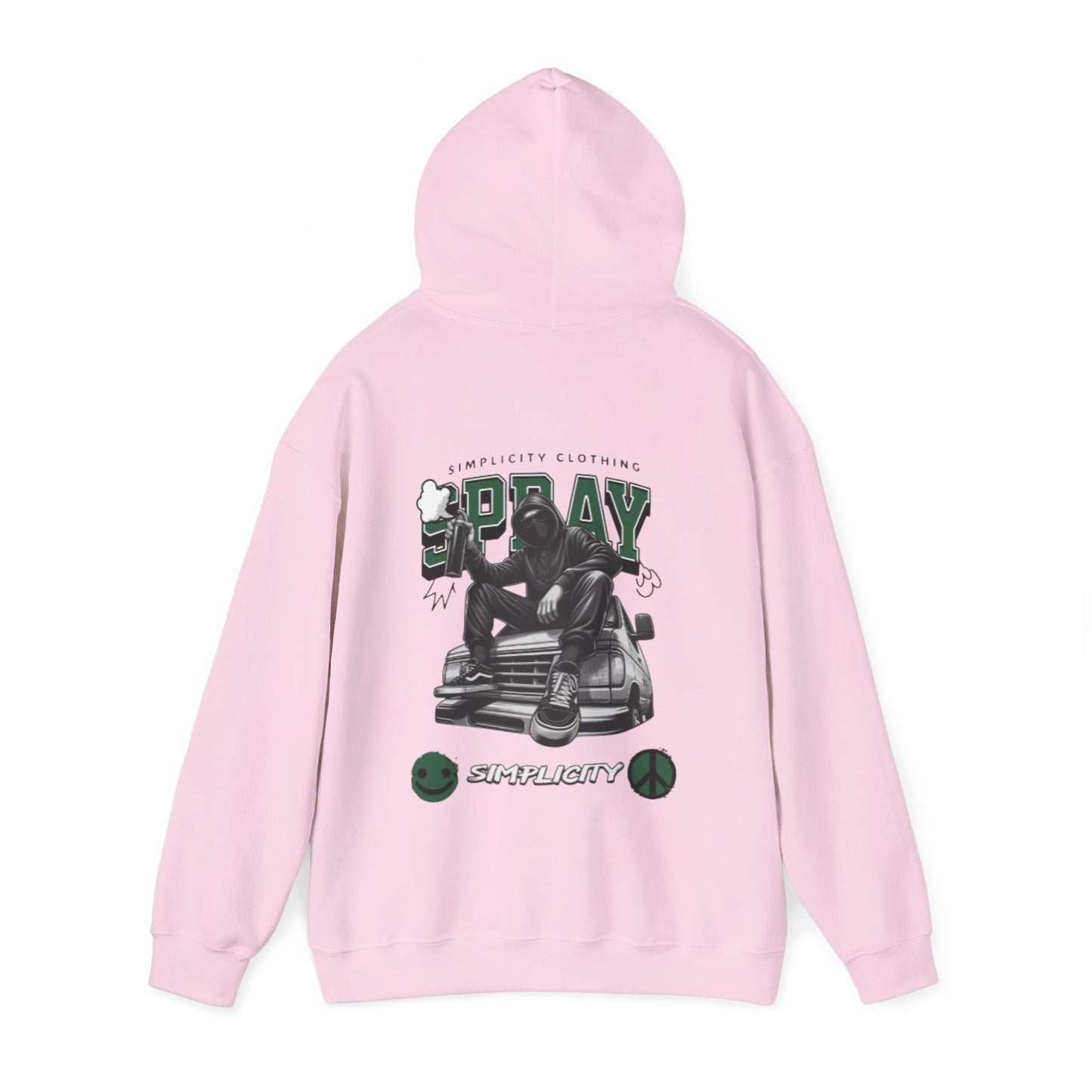 Simplicity Green Graffiti Adult Hoodie