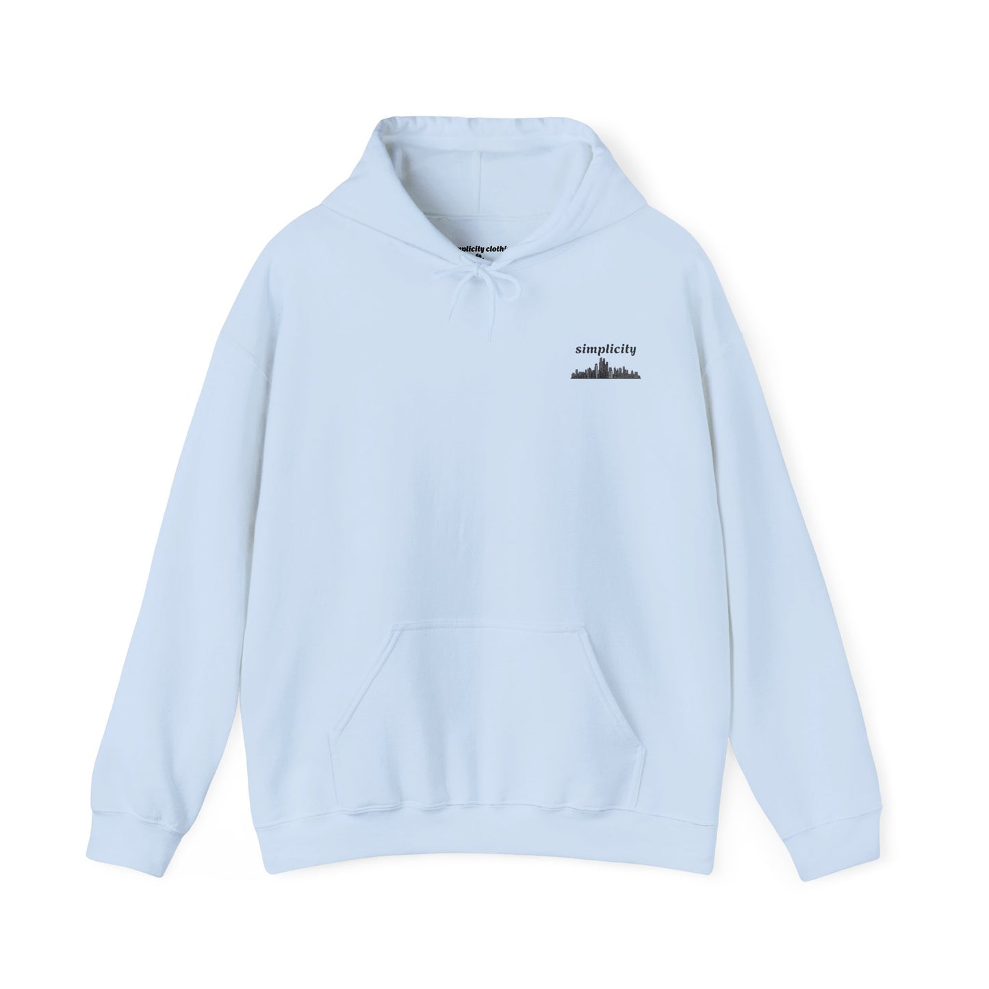 Simple skyline Adult Hoodie