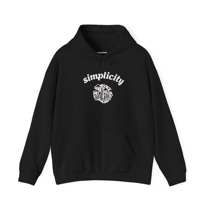 Simplicity Sky Adult hoodie Black