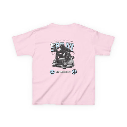 Simplicity Blue Graffiti Kids Tee