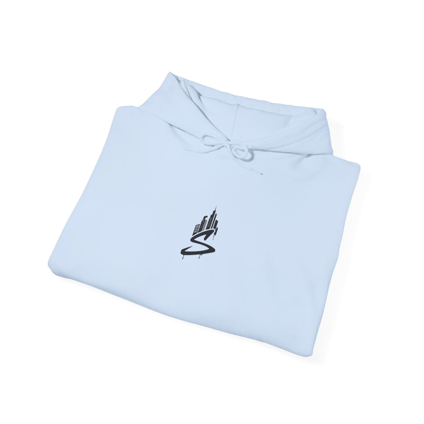 Simplicity Blue Graffiti Adult Hoodie