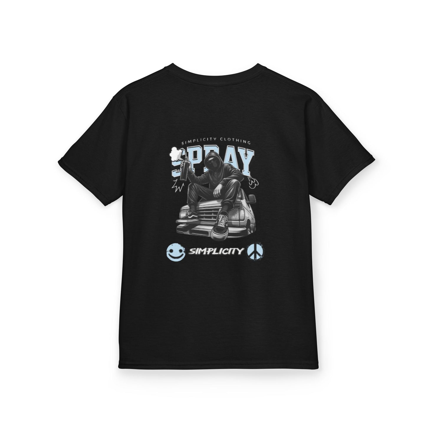 Simplicity Blue Graffiti Kids Tee
