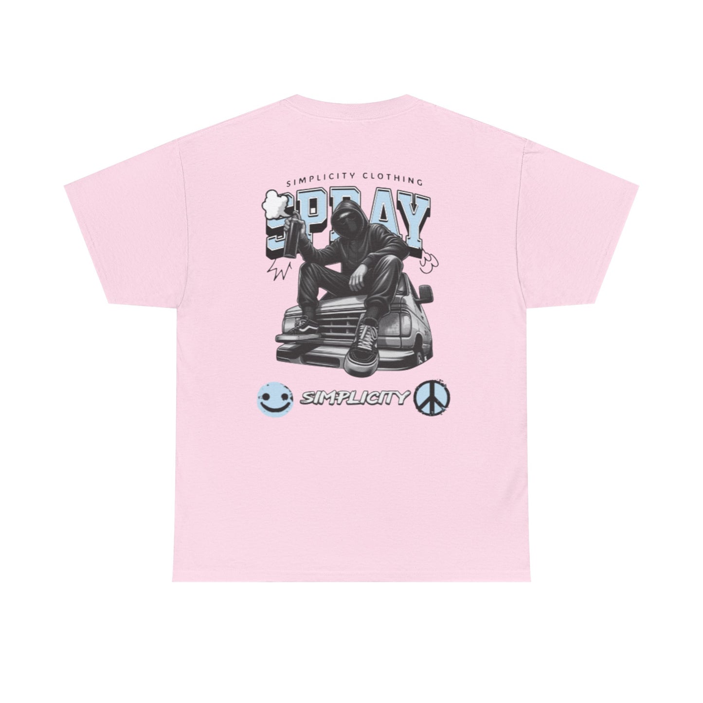 Simplicity Blue Graffiti Adult Tee