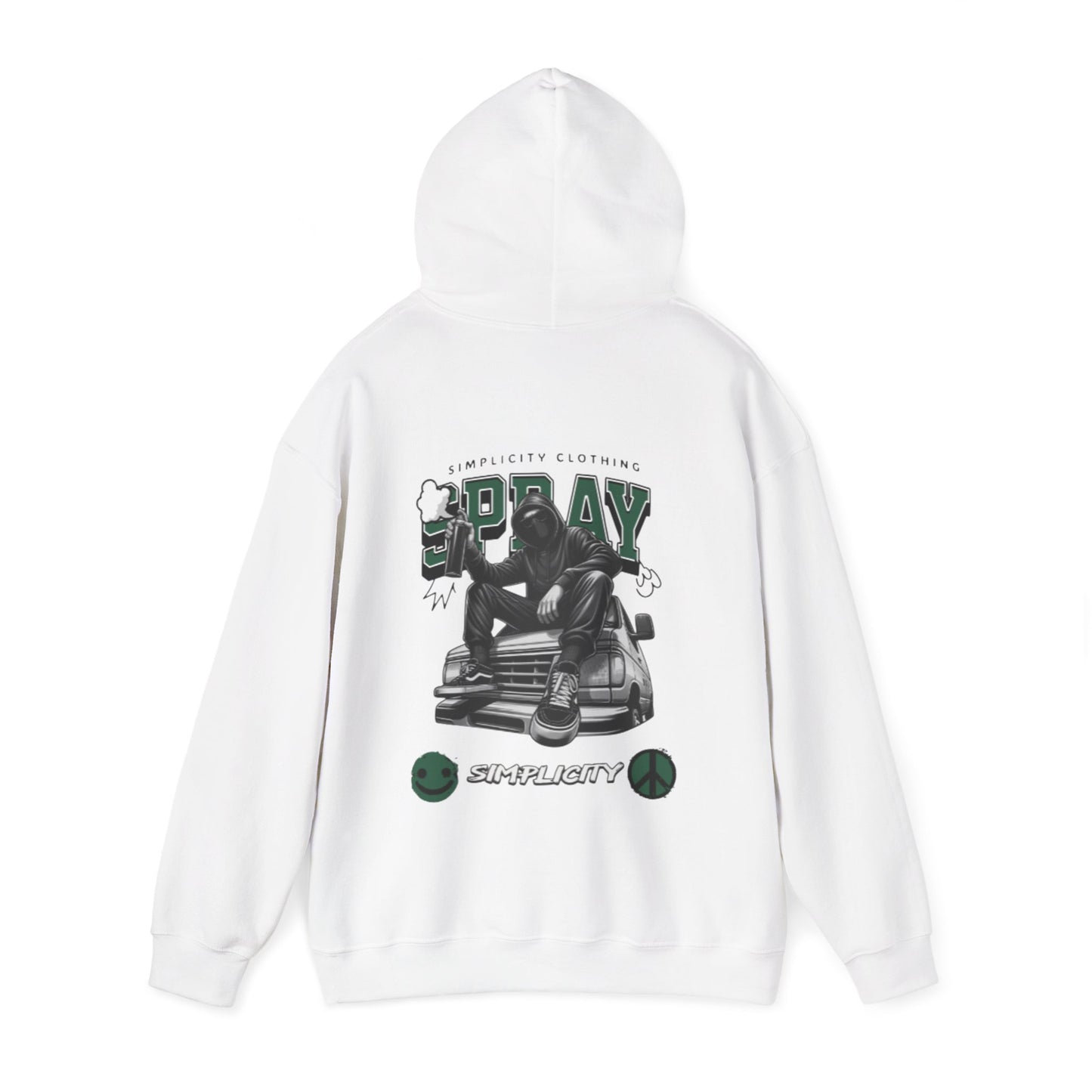 Simplicity Green Graffiti Adult Hoodie