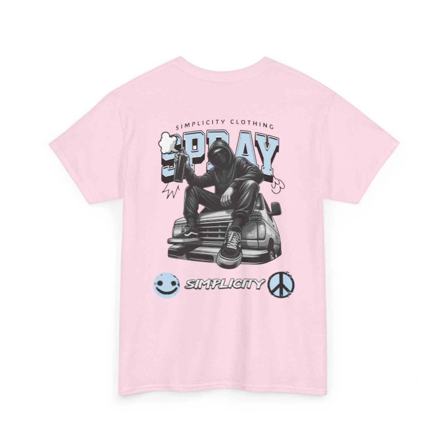 Simplicity Blue Graffiti Adult Tee