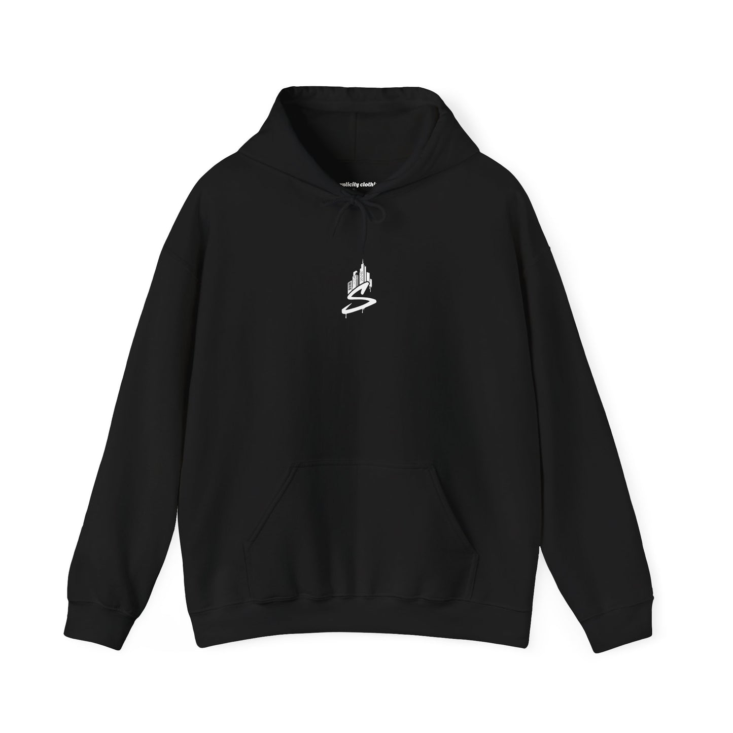 Simplicity Blue Graffiti Adult Hoodie