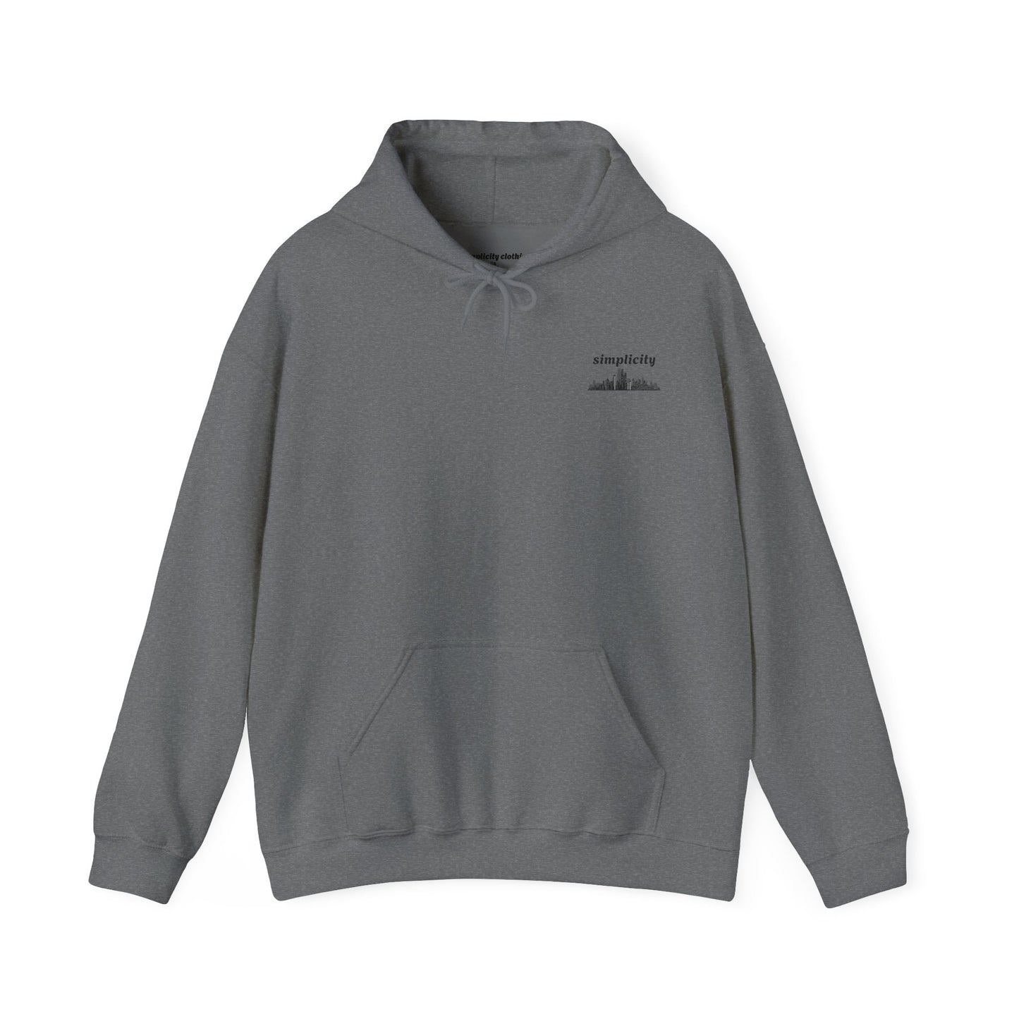 Simple skyline Adult Hoodie